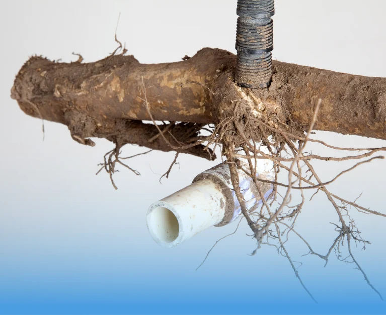 akar pohon bisa menyusup ke dalam saluran pipa, penyebab saluran pipa mampet