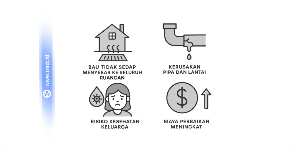 risiko nyata jika saluran mampet dibiarkan terlalu lama